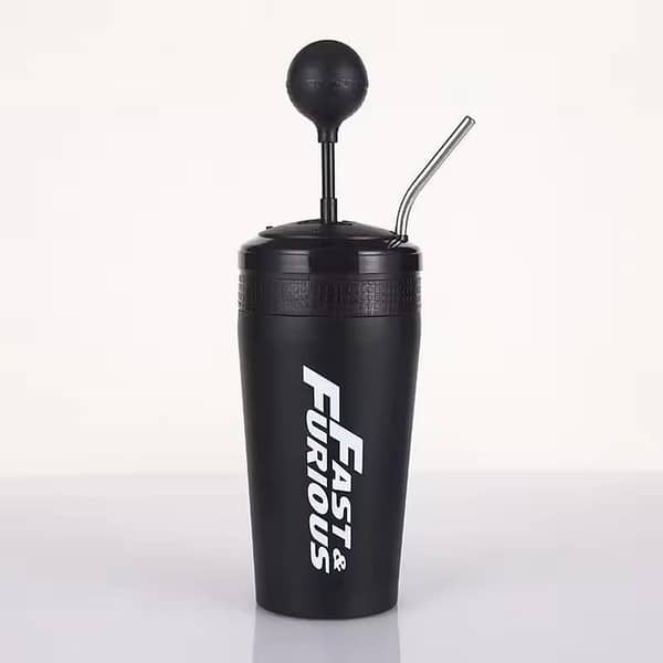 Fast and Furious Gear Protein Shaker Bottle Gym Workout Mixer Cup