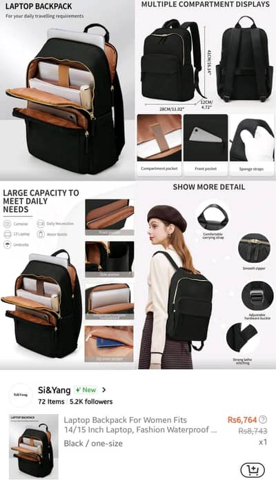 14-15" Laptop Bag (Waterproof, lightweight)