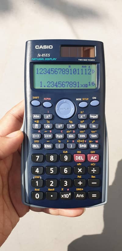 casio fx-85ES two way power