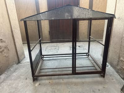 Cage for parrots and hens