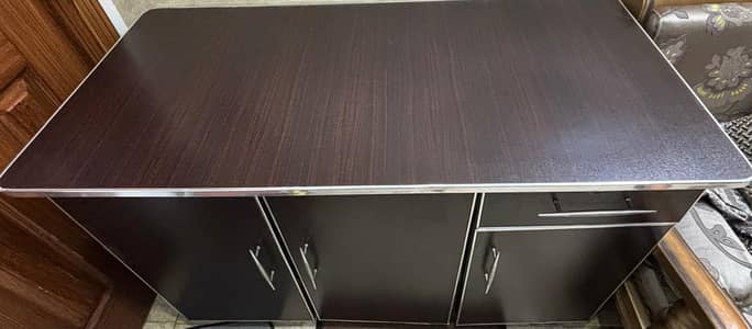 iron stand with 4 cabinets