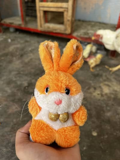 Cute Orange Bunny Soft Toy – Gift for Kids