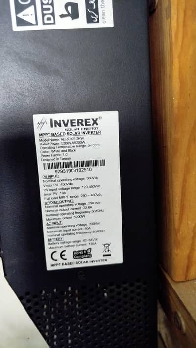 inverex aerox5.2 kw