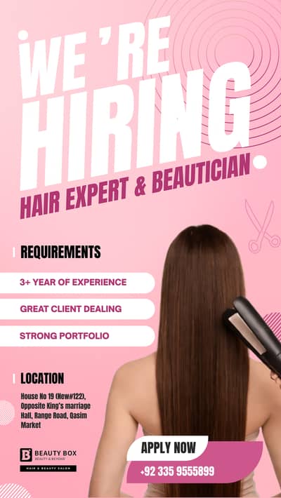 Worker Required – Beauty Box Salon