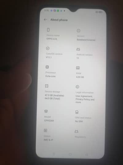 Oppo A16 4/64 Pta Approved