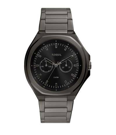 Fossil Bq2609 Men'S Evanston Watch Gunmetal
