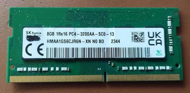 ​SK Hynix 8GB DDR4 3200MHz Laptop RAM - 100% Original Pulled