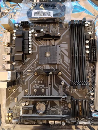 B450M Motherboard - 4 DDR4 RAM Slots - Box & Accessories - Latest BIOS