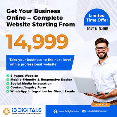 Website Expert | Landing Page + Business Website Service