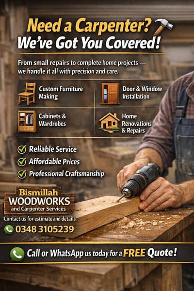 Need a Carpenter? We’ve Got You Covered
