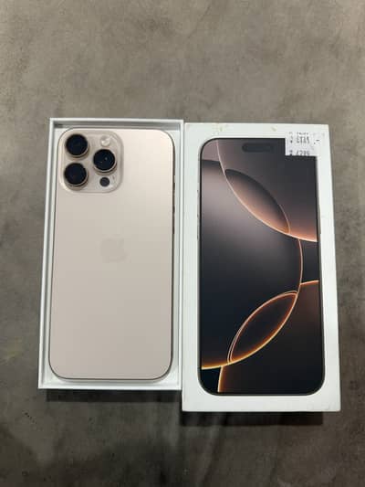 16 pro max non pta 256 gb desert colour