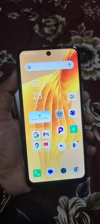 infinix hot 12 play 4+64 set and box  panel change single handed  use