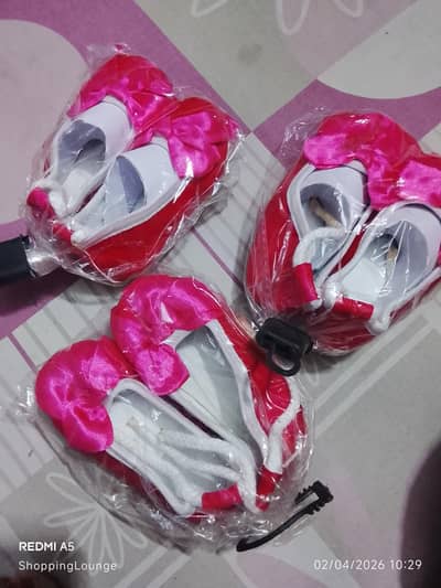 Fancy fur sandals for new born babies