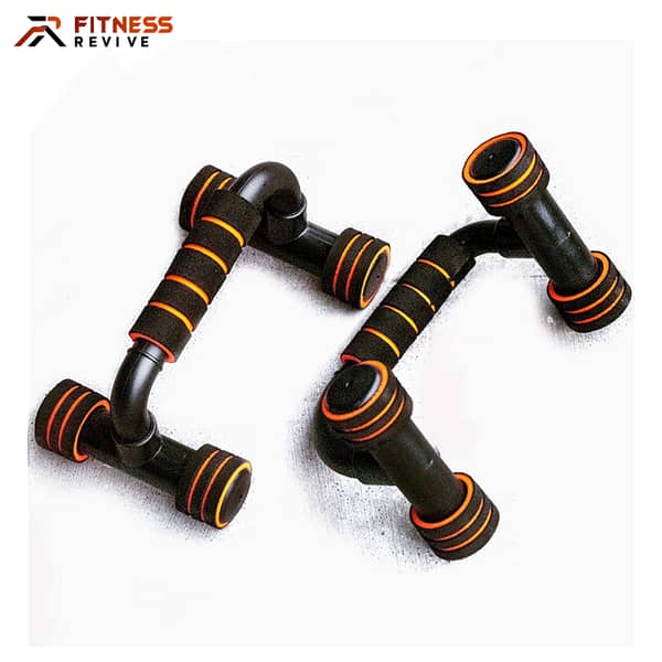 Push Up Stand Heavy Duty Plastic with Foam Grip, 1 Pair for Home Gym - Upper Body Workout Bars