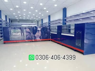 Super store racks/ wall rack/ Gondola Rack/ Cash Counter/ Trolleys