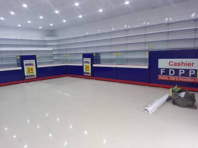 Super store racks/ wall rack/ Gondola Rack/ Cash Counter/ Trolleys