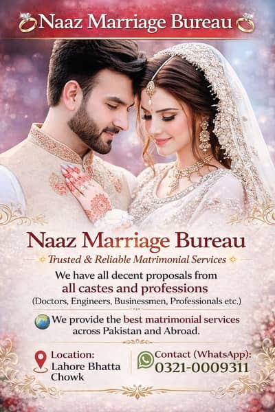 Marriage Bureau , Online Rishta Services , Abroad Proposals