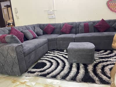 9 seater molty foam used L shape sofs for sale urgently