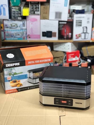 Geepas fruit Dehydrator 40 to 70C temprature adjustment 5 dry layers