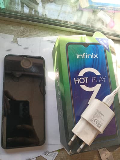 infinix hot 9 play 4/64 with complete box