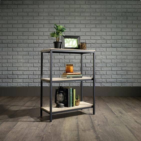 Urban Industrial 3-Tier Metal Frame Book Rack – Minimalist Display & Storage Stand