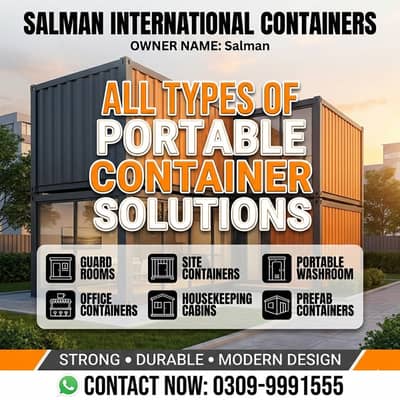 Office Container/security guard room/portable Toilet/portable Washroom