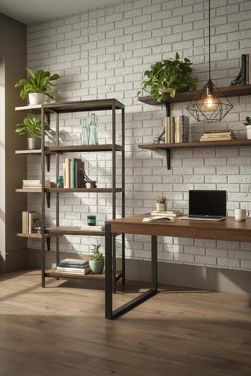 Urban Loft 5-Layer Industrial Book Rack – Premium Metal Frame Display Shelf