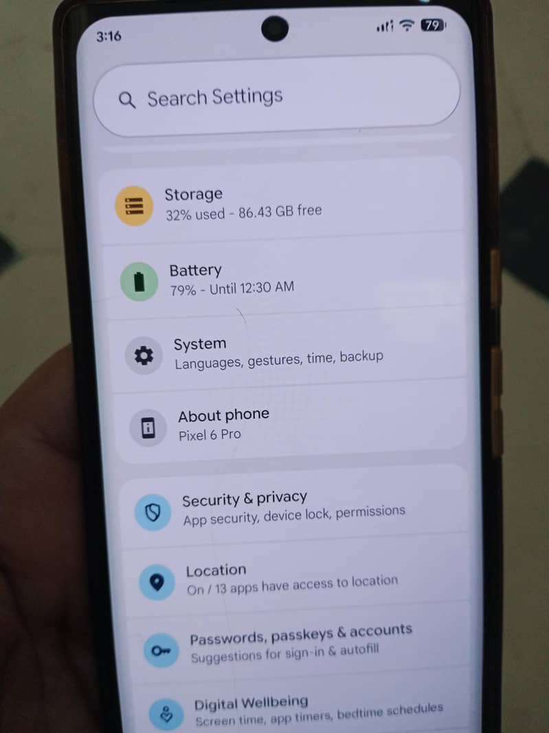 Google pixel 6 pro 7