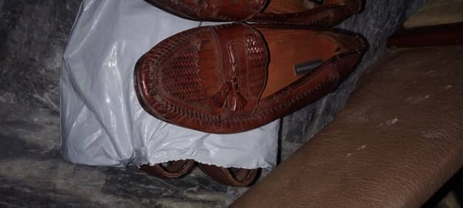 Imported. shoes. . . brown. +silver