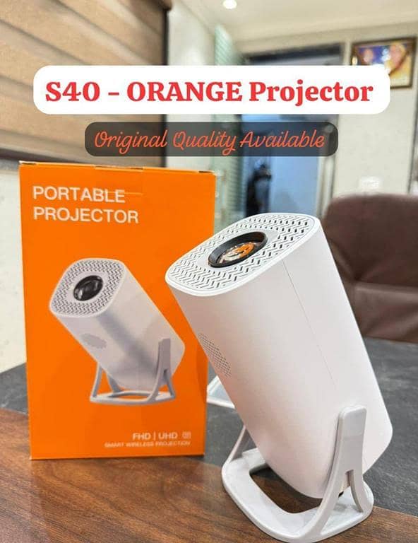 S40 Projector 4 64 Gb Android 13 with 1080p Support, 30000 Hours, Indoor/Portable Home Cinema