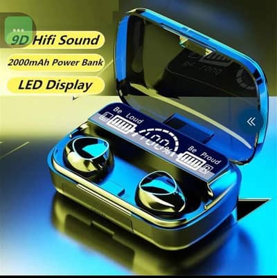 Product Name*: M10 Digital Display Case Earbuds, Black