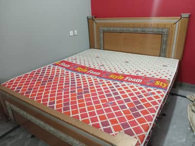 Double Bed With Medicated Mattress