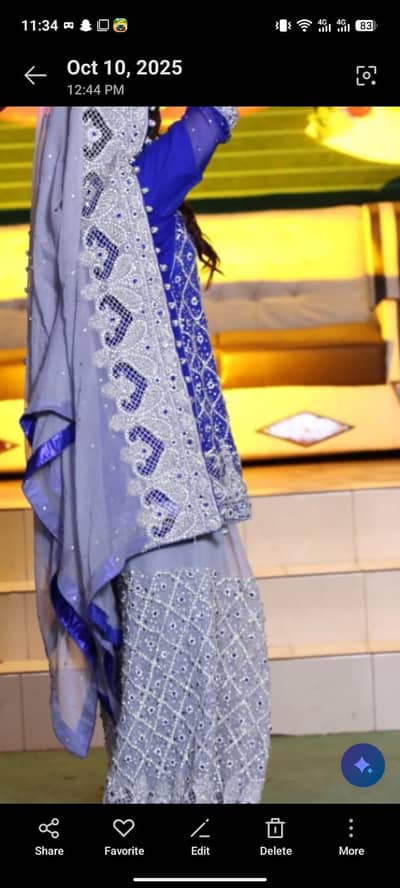 only 1 time use valima bridle dress