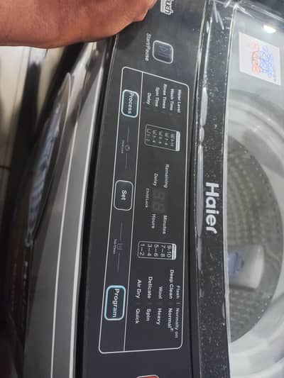 haier automatic new machine with warranty card n bill slip