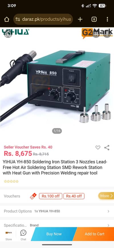 Mobile repairing yihua 8508d smd rework station