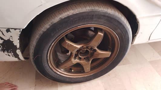 Lenso Project D Rims 15 inch with low profile tire