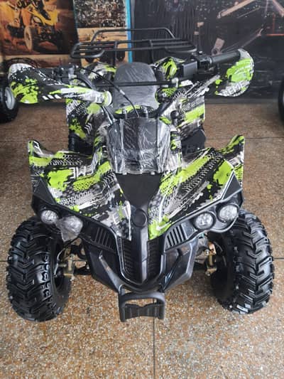 Atv Quad 4 wheels 124cc Revers gear delivery all Pakistan