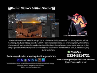 Videography | Event Photography | Product Photoshoot – Lahore