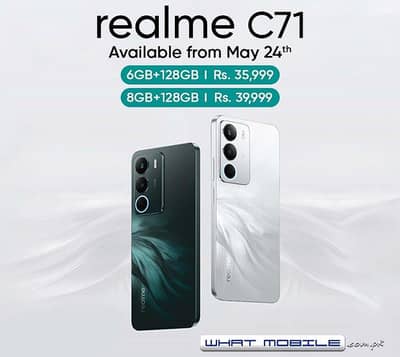 realme c71 white box open condition