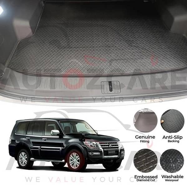 Mitsubishi Pajero China Rexine Custom-Size Trunk Mat - Model 2006-2018