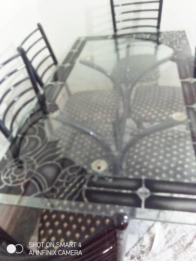 Dining table with 6 chairs