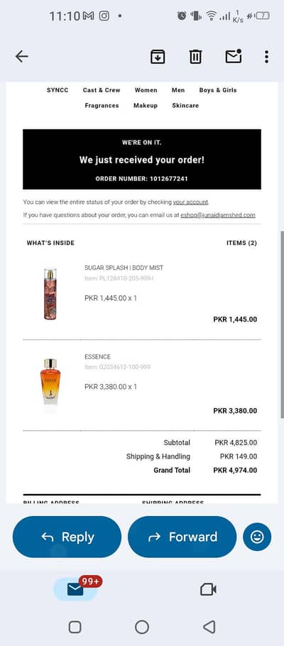 j. original fragrance sealed pack