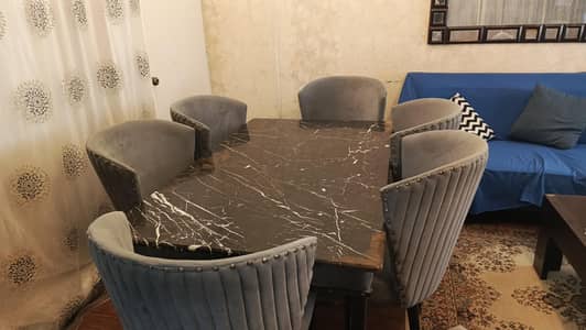 Dining table for sale. Marble top high quality