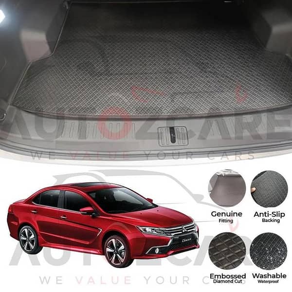 Mitsubishi Lancer Custom China Rexine Custom-Size Trunk Mat - Model 2004-2020
