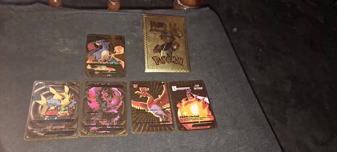 Golden Pokemon cards
