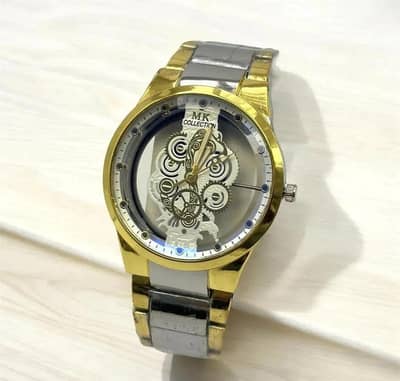 men's luxury watch 1 PCs stainless steel chain step in black and gold