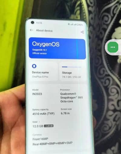 one plus 8 pro pta approved 12 256gb