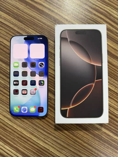 IPhone 16 Pro Max 256GB – Desert Titanium in excellent condition.