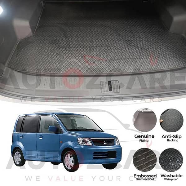 Mitsubishi EK Wagon China Rexine Custom-Size Trunk Mat - Model 2000-2006