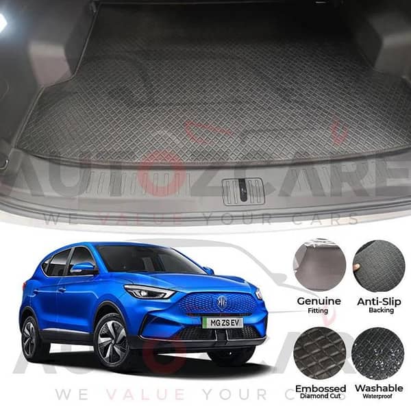 MG ZS EV China Rexine Custom-Size Trunk Mat - Model 2021-2025